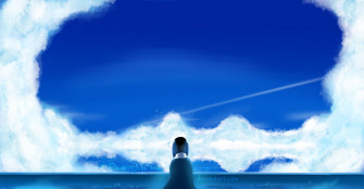 Private Space Anime Blue Summer Water Animewallpaper
