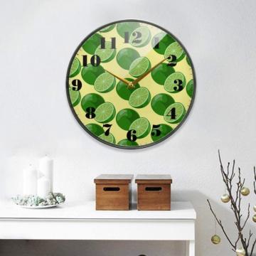 Amazon Lemon Doodle Silent Wall Clock Battery Operated Non