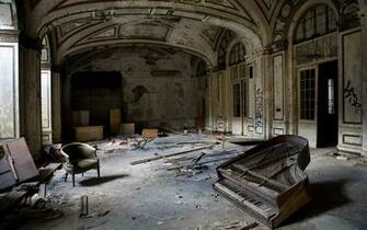 The Formerly Luxurious Lee Plaza Hotel Stands Windowless And Exposed