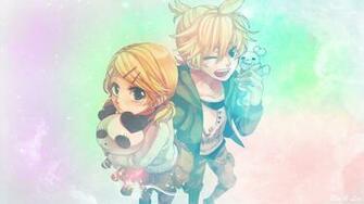 Wallpaper Rin And Len Vocaloid By Shercilu