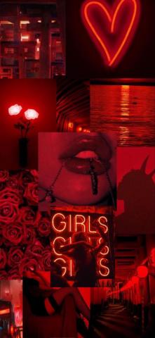 Red Aesthetic Wallpaper Dark Neon