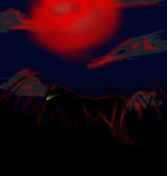 Blood Red Moon Wallpaper Shadow Wolf