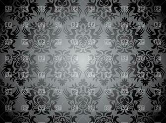 Seamless Damask Pattern Generic Dark Gray Wallpaper Background