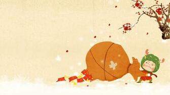 Wallpaper HD For Chinese New Year Background In Cartoon