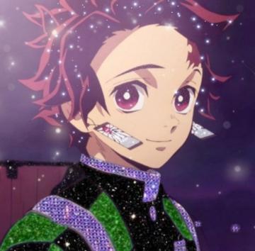 Tanjiro Glitter Background Image And Wallpaper Yl Computing