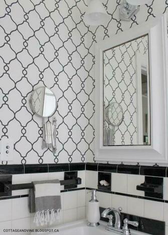 Black And White Lattice Wallpaper