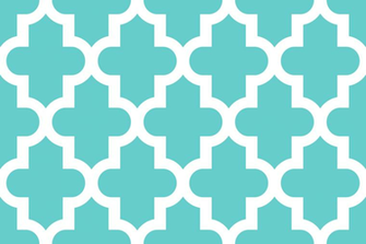 Turquoise And White Wallpaper Moroccan
