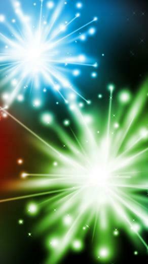 Colorful Fireworks iPhone 5s Wallpaper