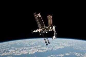 Space Planet Iss Shuttle Station