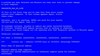Blue Screen Of Death Background