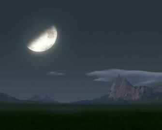 Crescent Moon Background Wallpaper For Desktop