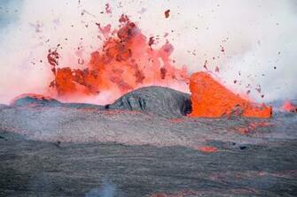 Lava Fountain Public Domain Image Natural