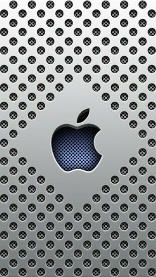 iPhone Wallpaper Metal Apple Logo