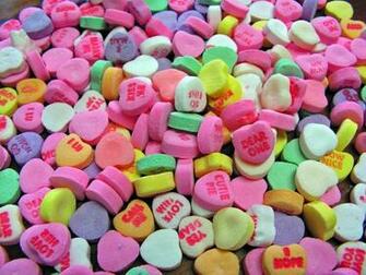 Candy Hearts Wallpaper