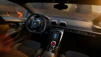 Lamborghini Huracan Evo 4k Interior Wallpaper HD Car