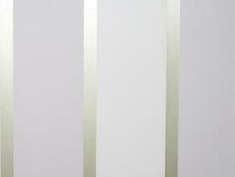 Striped Wallpaper In Pale Lilac And Ivory With A Gold Silver Stripe
