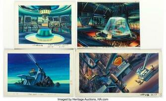 G I Joe And Others Painted Background Color Key Paintings Group