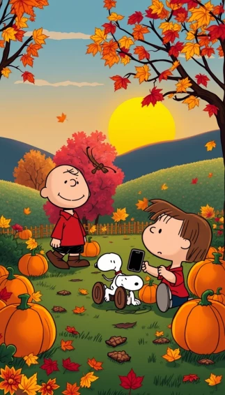 Peanuts Autumn Wallpaper