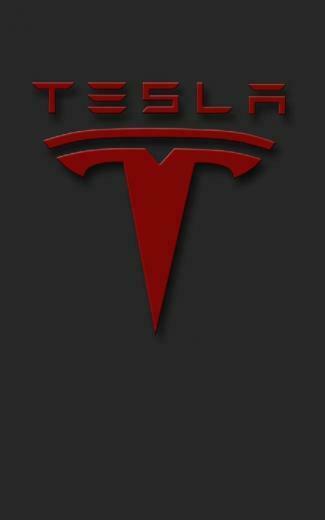 Tesla Motors Phone Wallpaper Logo