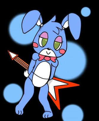 Toy Bonnie Enhanced Fnaf By Clemdoudou