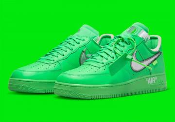 Off White Nike Air Force Green Dx1419 Sneakernews
