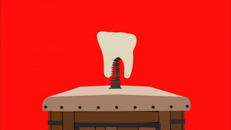 Wallpaper Tooth Wagon Simple Minimalist Movies Teeth