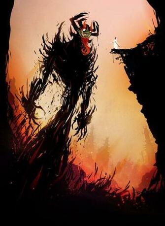 Samurai Jack Aku Fan Art HD Wallpaper Background