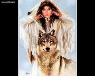 Drawing Painting Girl And Wolf By Maija Picture Nr