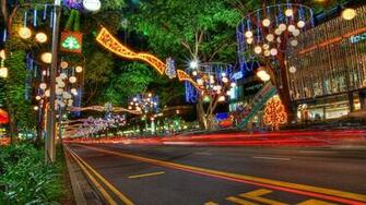 Christmas New Year Decorations On Orchard Road Singapore