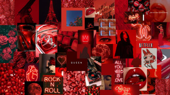 Red Aesthetic Laptop Wallpaper