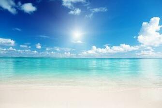 White Sand On The Beach Desktop Wallpaper