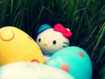 Kitty Cake Hello Happy BirtHDay Easter Wallpaper