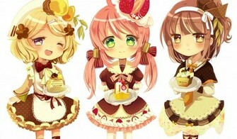 Cute Chibi Wallpaper In Cartoon Anime With All