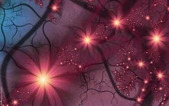 Cool Custom Background Abstract Glowing Flowers