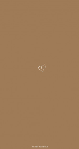 Cute Brown Aesthetic Wallpaper For Phone Heart Shakes I Take