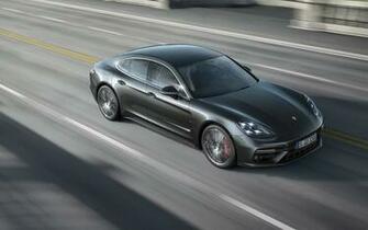 Porsche Panamera Turbo S Wallpaper HD White Black Red