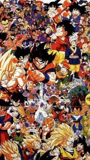 Dragonball Full Art Illust Game Anime iPhone Wallpaper