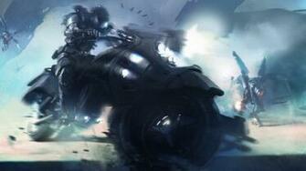 Shooting Speed Traffic Motorcycle Art Wallpaper