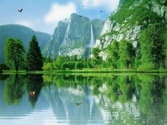 Desktop Waterfall Wallpaper Nature Beauty New