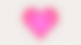 Pink Blurry Heart Cyber Y2k Aesthetic Wallpaper