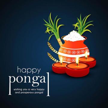 Happy Pongal Wishes Background HD Image With