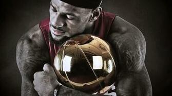 Lebron James With Nba Trophy HD Wallpaper For Desktop