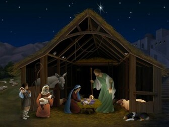 Christmas Wallpaper Of Child Jesus