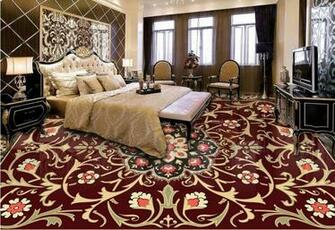 HD European 3d Floor Photo Wallpaper Custom Marble Carpet Pattern