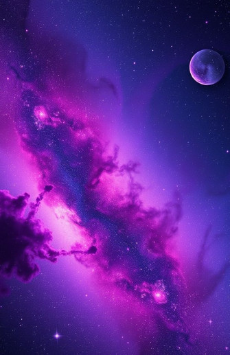 Purple And Blue Galaxy Wallpaper