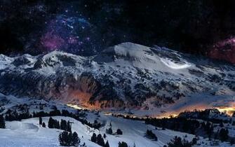 Ski Mountain Wallpaper Top Background