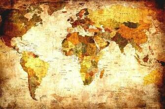 Vintage World Map High Resolution Great Art Xxl Poster