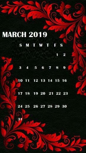 Blank March Calendar Wallpaper Floral Cute For Desktop