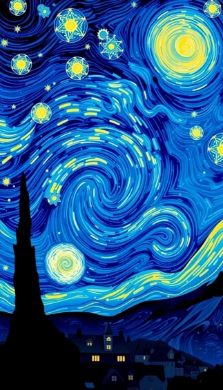 Starry Night Phone Wallpaper