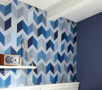 Blue Chevron Wallpaper Pottery Barn Kids
